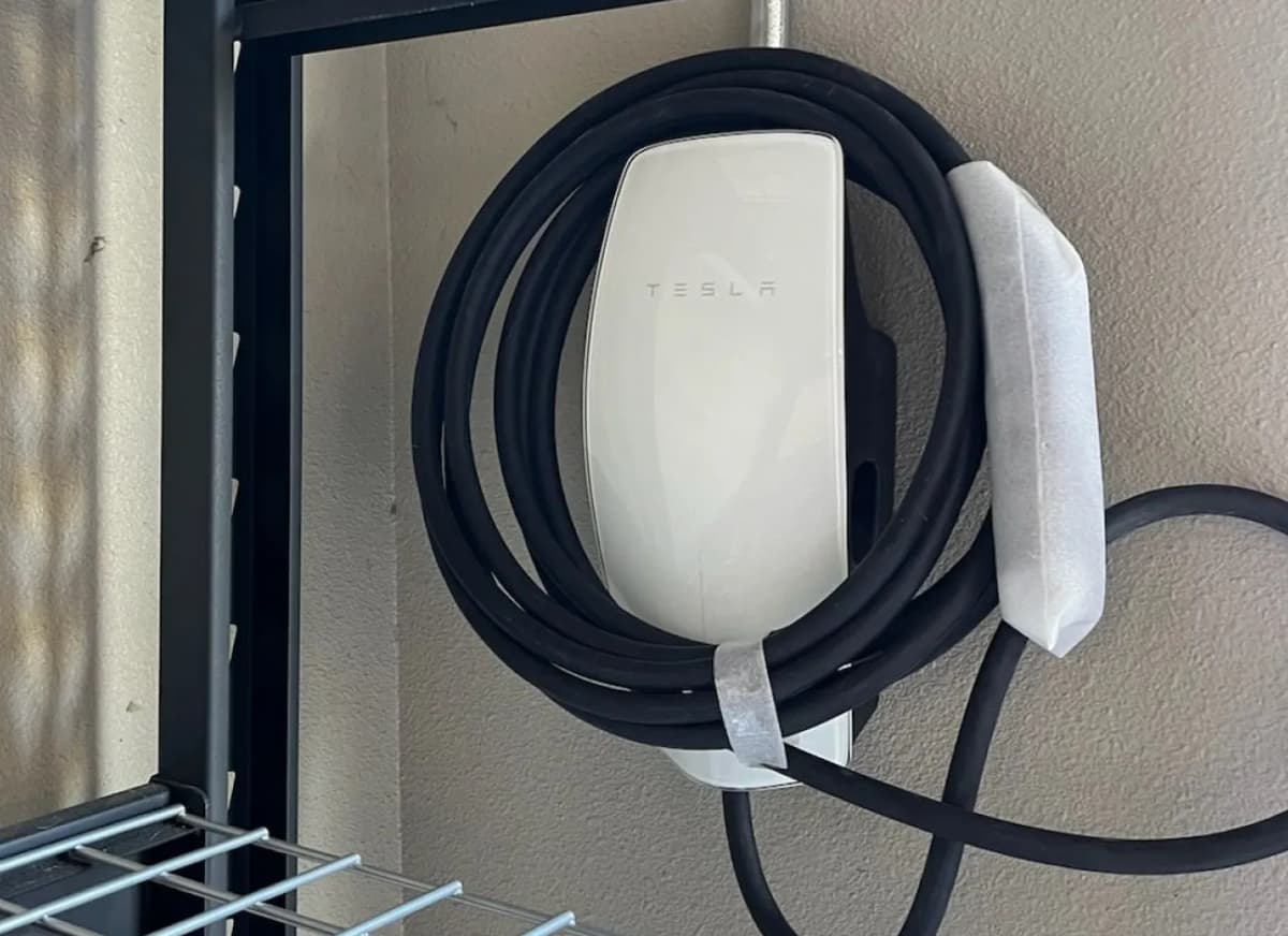 Tesla wall charger installation